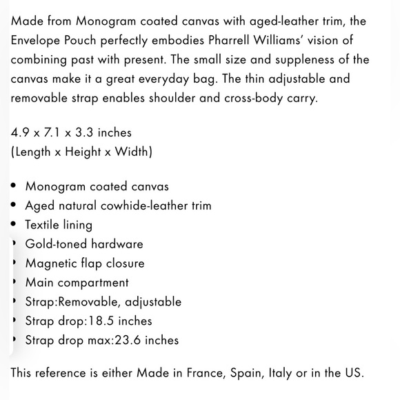 Brand New in Box Louis Vuitton Monogram Envelope Crossbody Bag w/Box & Dustbag - Picture 16 of 16